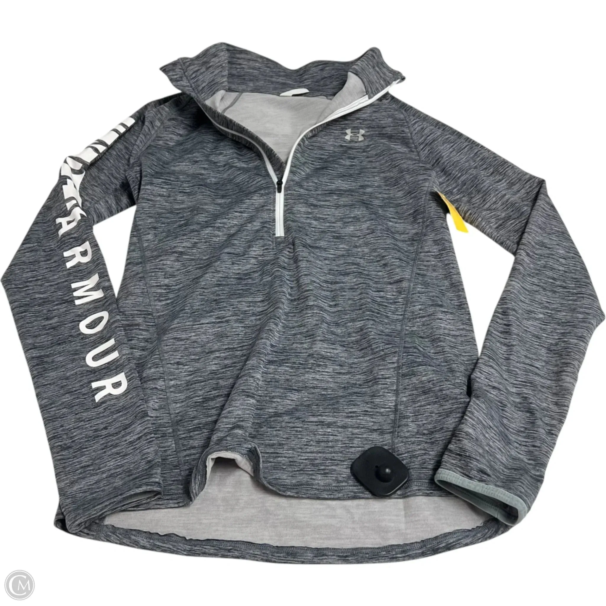 SeamlessPockets Athletic Sweatshirt Collar By Under Armour In Grey, Size: S