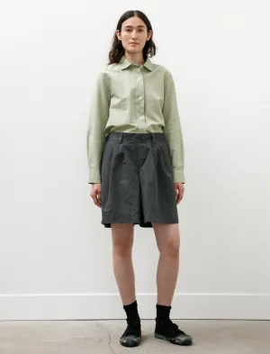 MHL Pleated Shorts Dry Cotton Linen Carbon semi - formal event