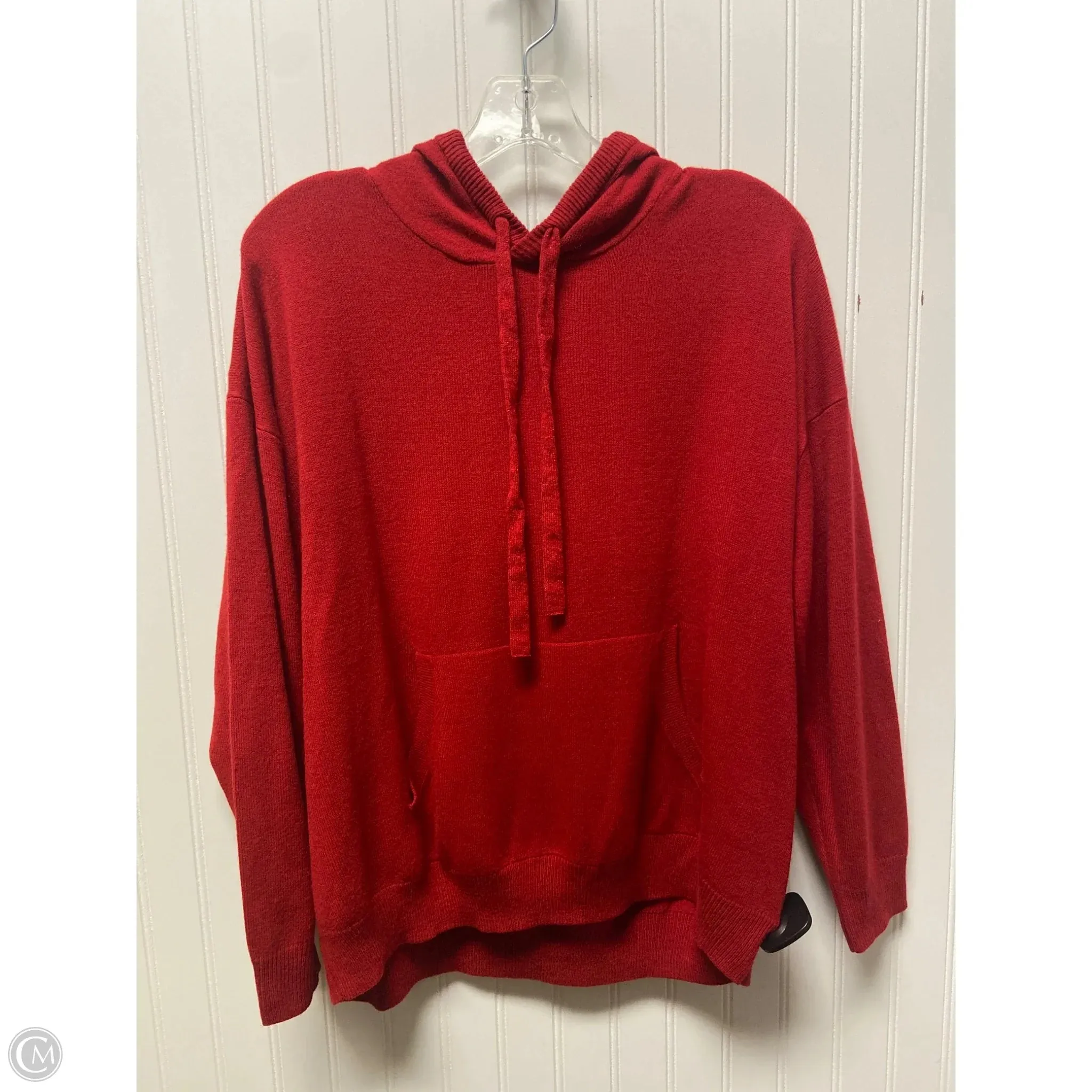 Outdoor Footwear Durable Reinforced Edges Sweatshirt Hoodie By New York And Co In Red, Size: Xl