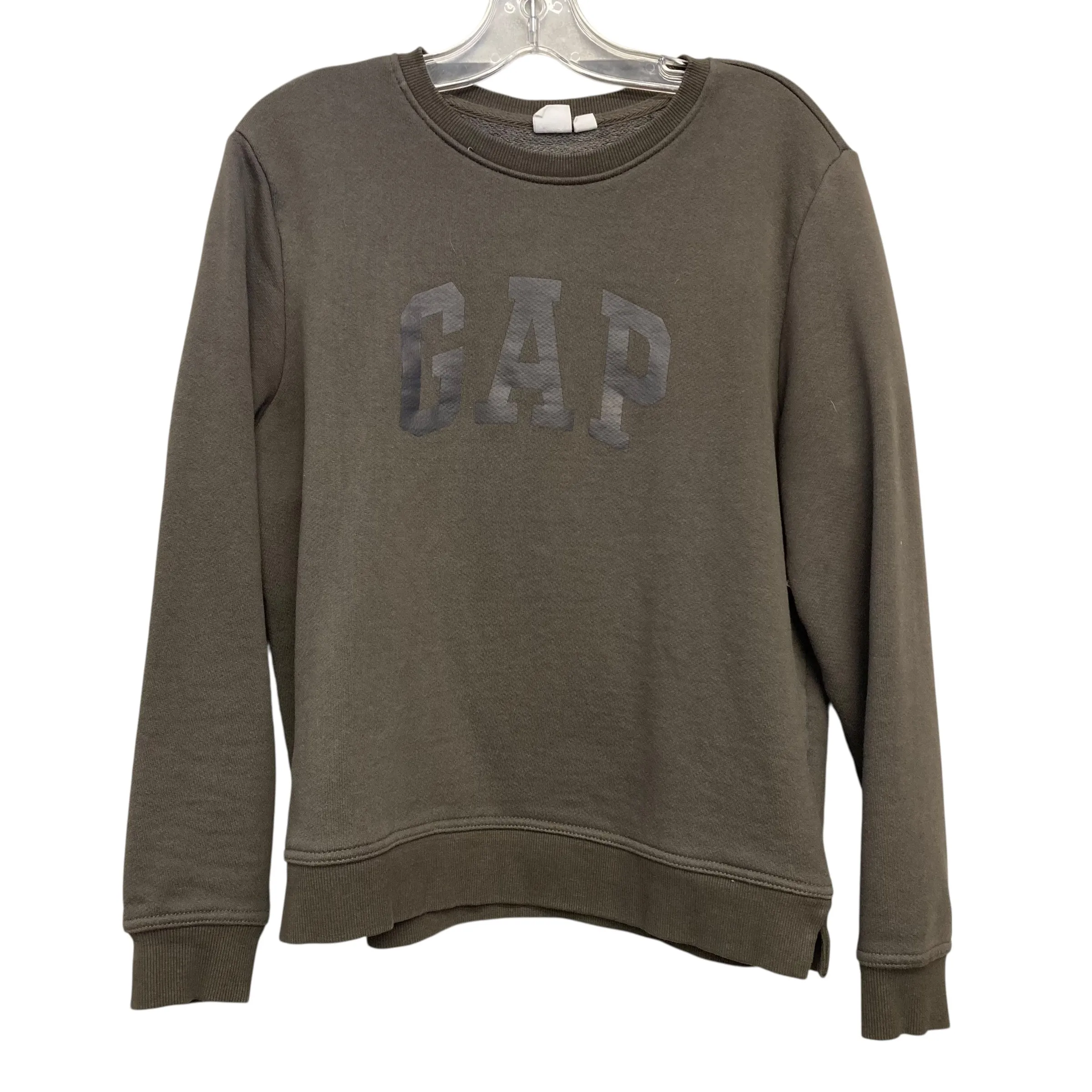WrinkleResistant Finish Athletic Sweatshirt Crewneck By Gap In Green, Size:L