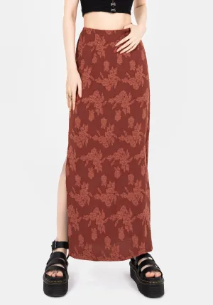 Natural Look Prosperity Floral Maxi Slip Skirt