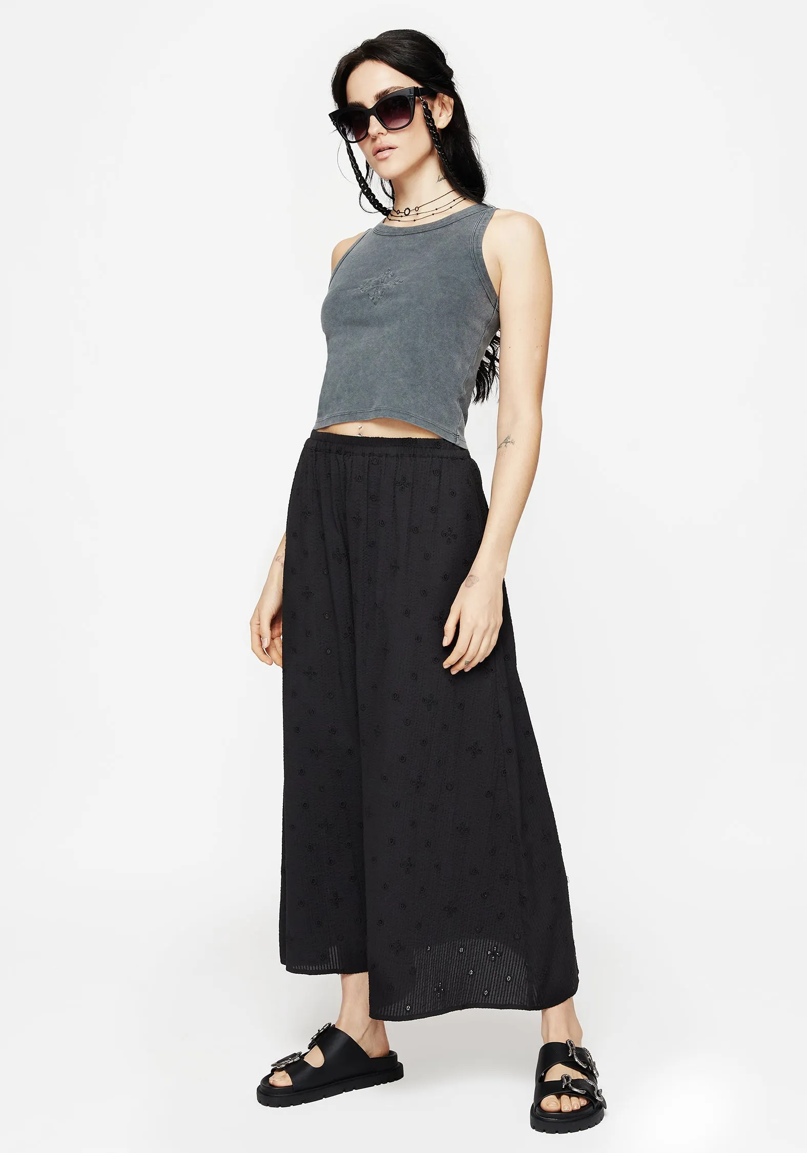 Crux Broderie Midaxi Skirt A Line Silhouette