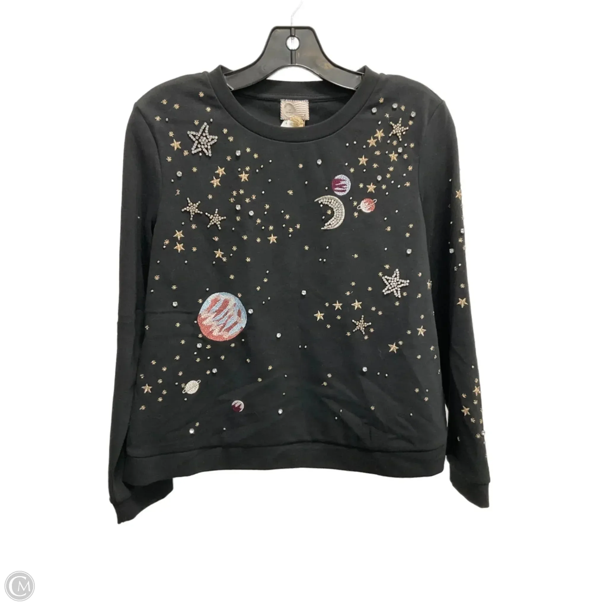 Translucent Soul casual sneakers Sweatshirt Crewneck By Anthropologie In Black, Size: Xxs