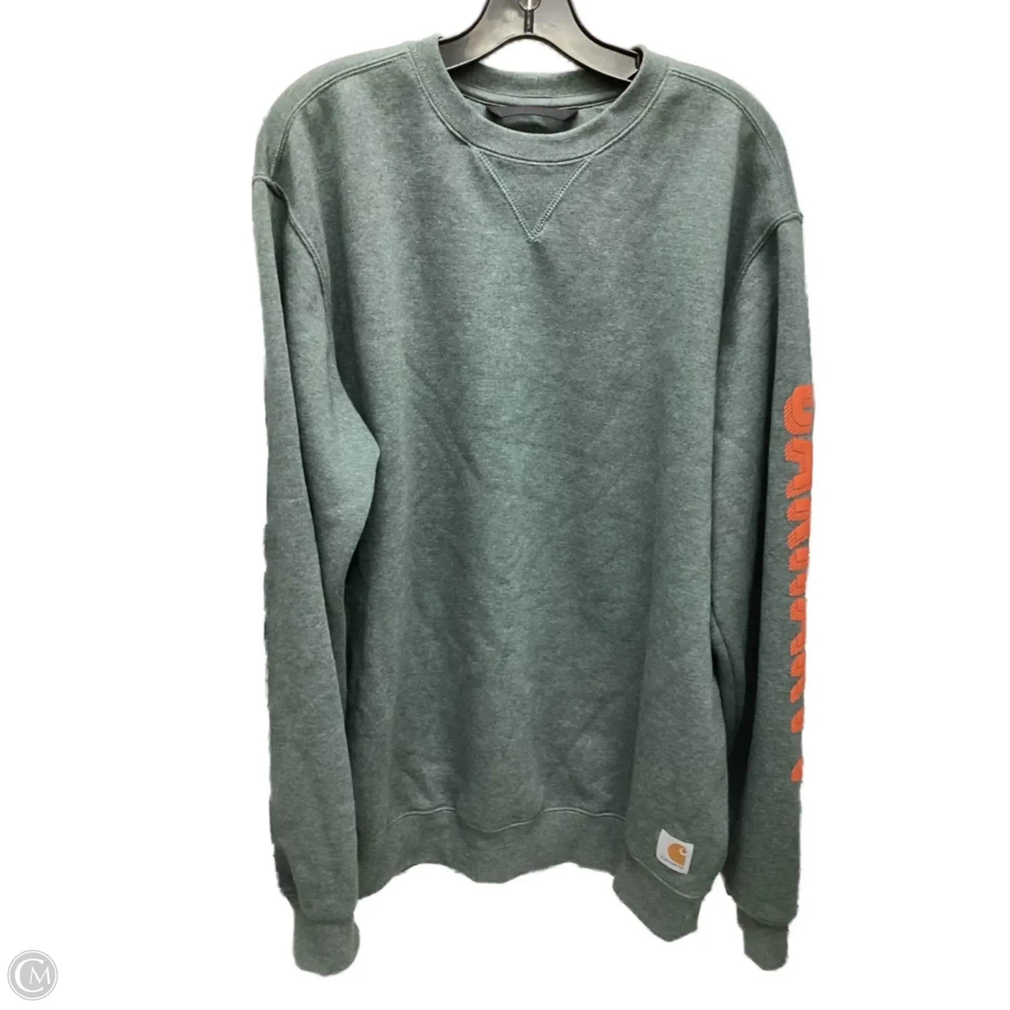 Trendy Outerwear Sweatshirt Crewneck By Carhartt In Green, Size: M