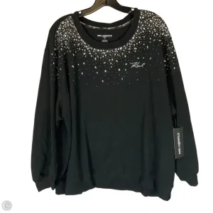 Island Vibe Sweatshirt Designer By Karl Lagerfeld In Black, Size: 2x