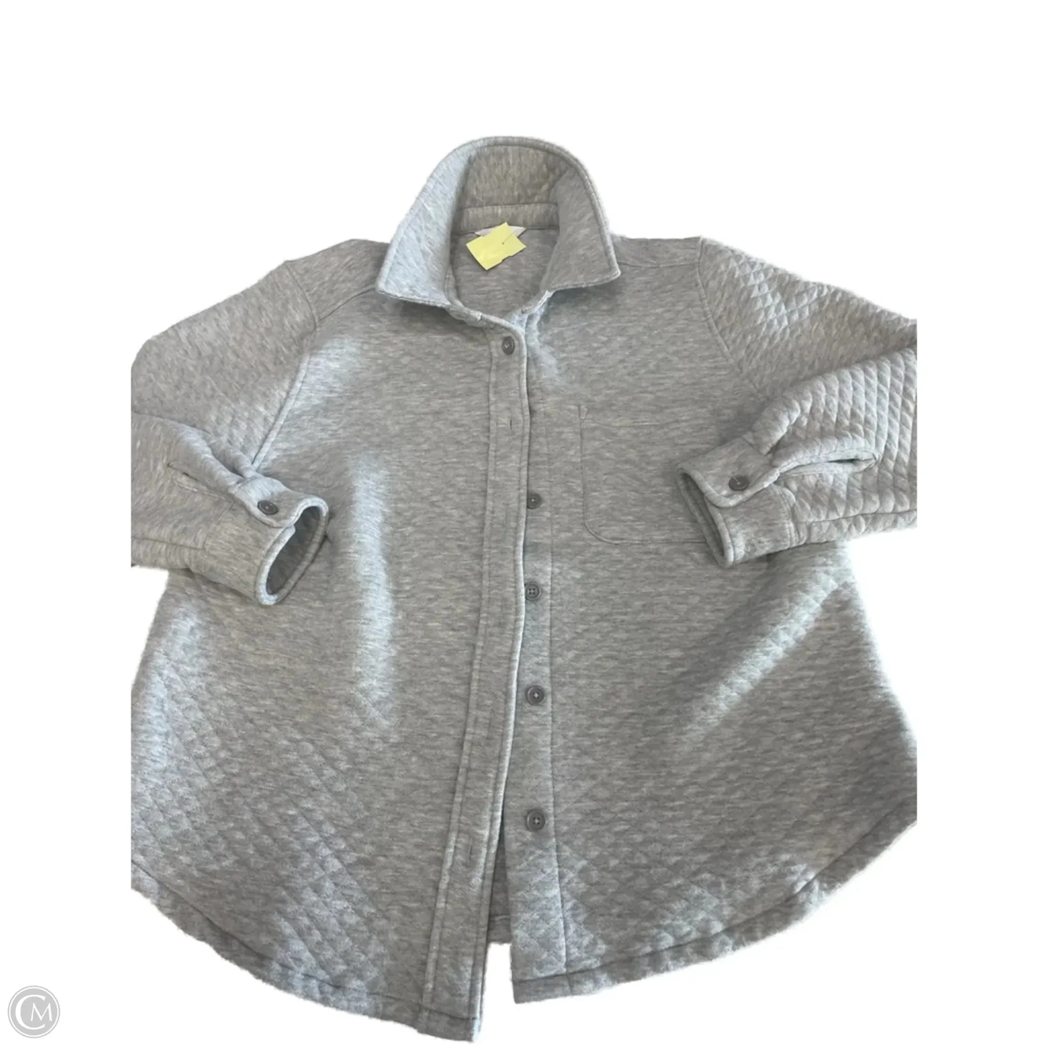 Poise Fit All weather Sweatshirt Collar By Time And Tru In Grey, Size: L