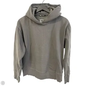 wrinkle free Road Look Sweatshirt Hoodie By Zara In Grey, Size: S