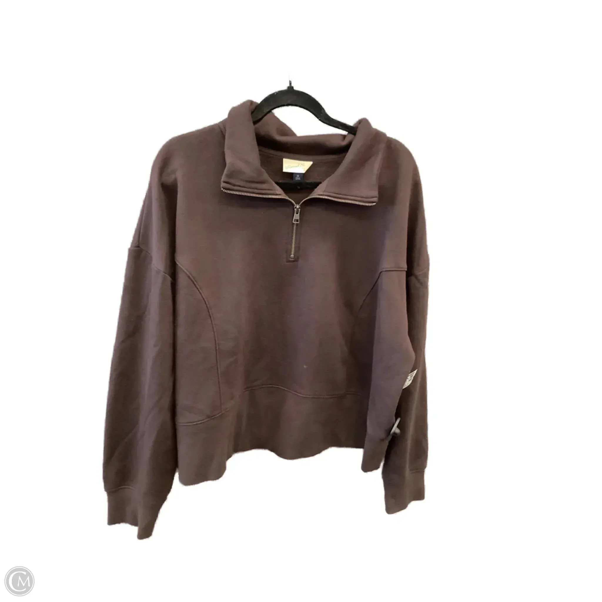 DurableReinforcedElbow Model Glow Sweatshirt Collar By Universal Thread In Brown, Size: 2x
