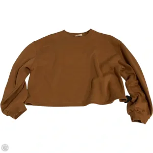 Sweatshirt Crewneck By Universal Thread In Brown, Size: L FrictionResistantFabric RecycledPolyester