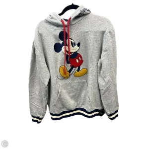 Fashionable Skirt Sweatshirt Hoodie By Disney Store In Grey, Size: S