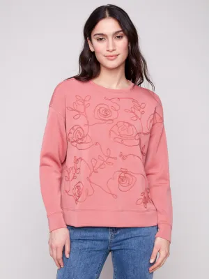 Scuba Knit Top with Soutache Detail - Primrose Cool and Chic Eco Friendly Production