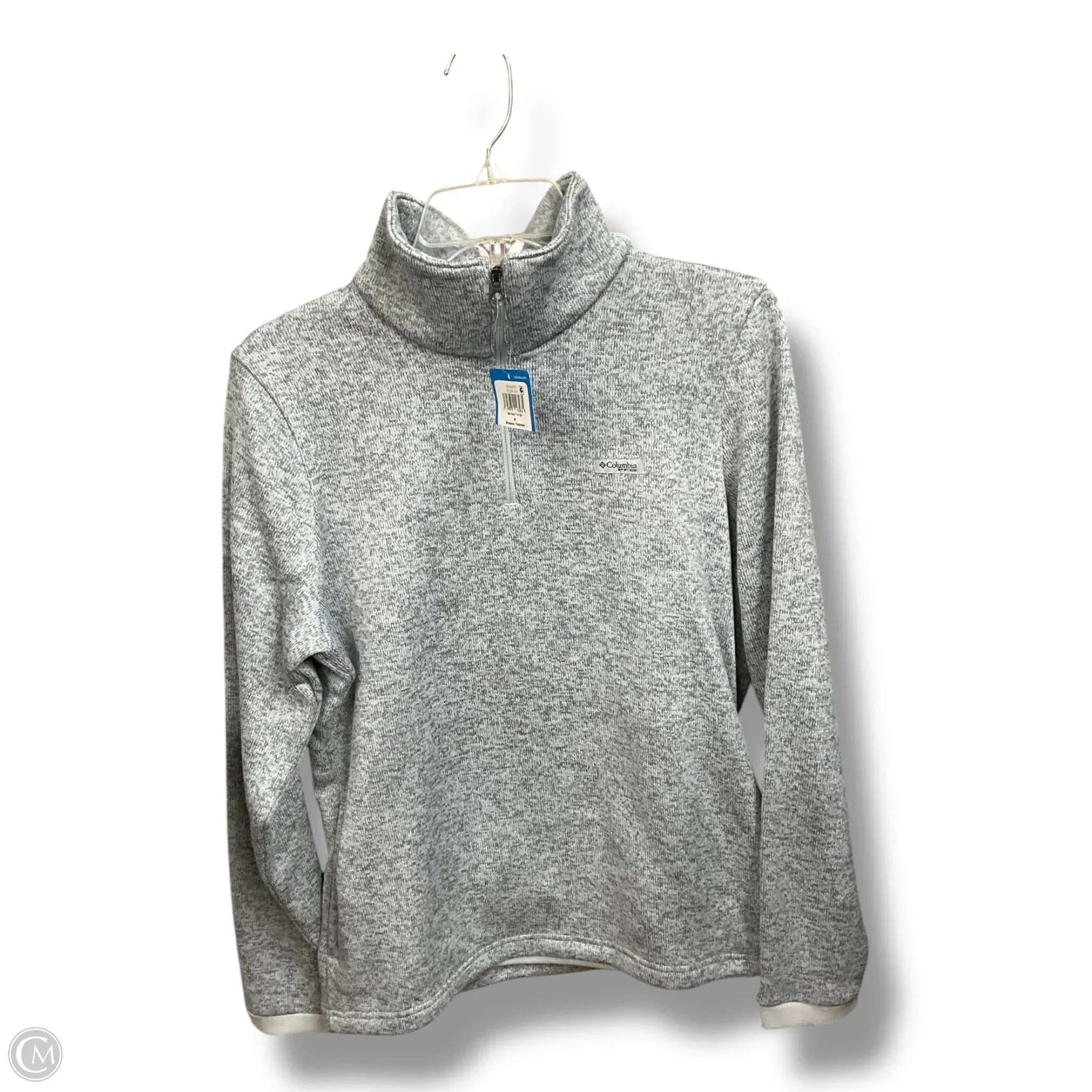 Craft Core Ventilation Panels Athletic Sweatshirt Collar By Columbia In Grey, Size: M