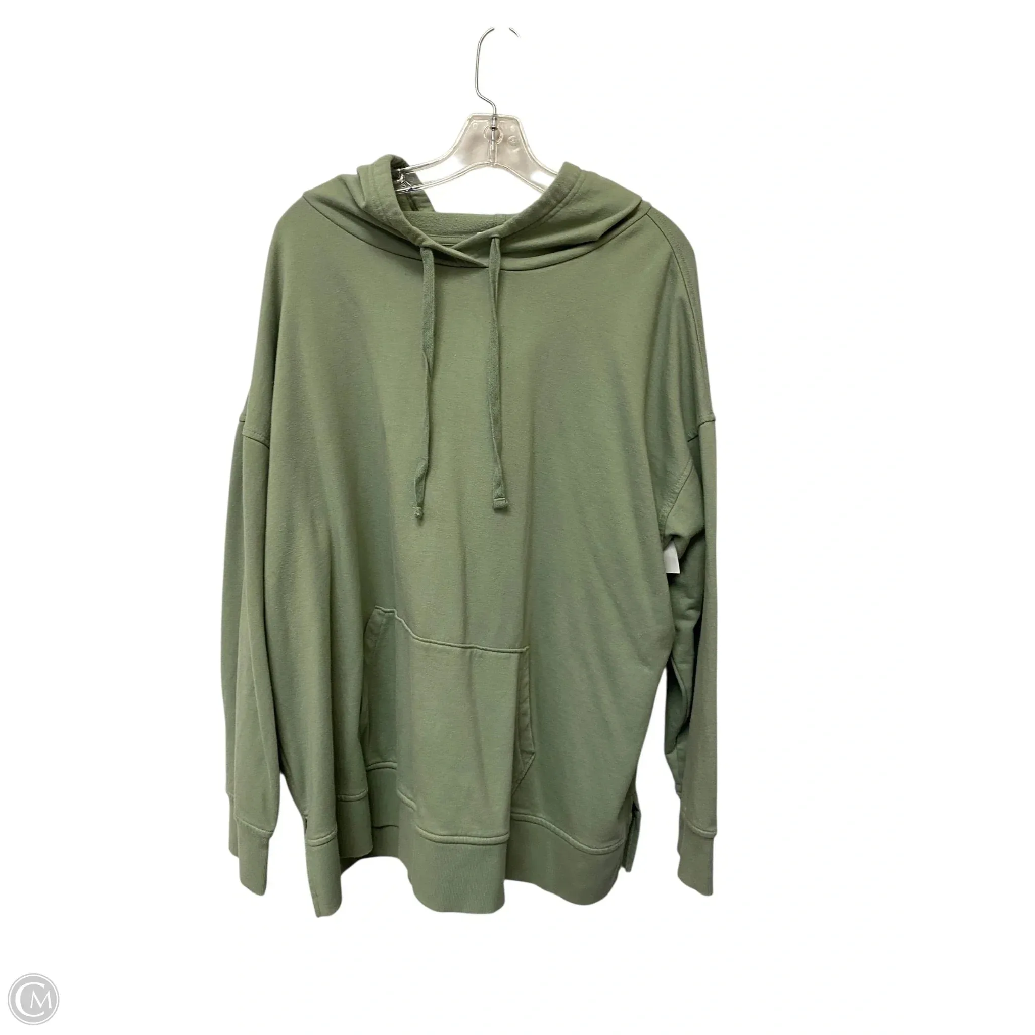 AirflowOptimized Basic Core Sweatshirt Hoodie By Ava & Viv In Green, Size: 2x