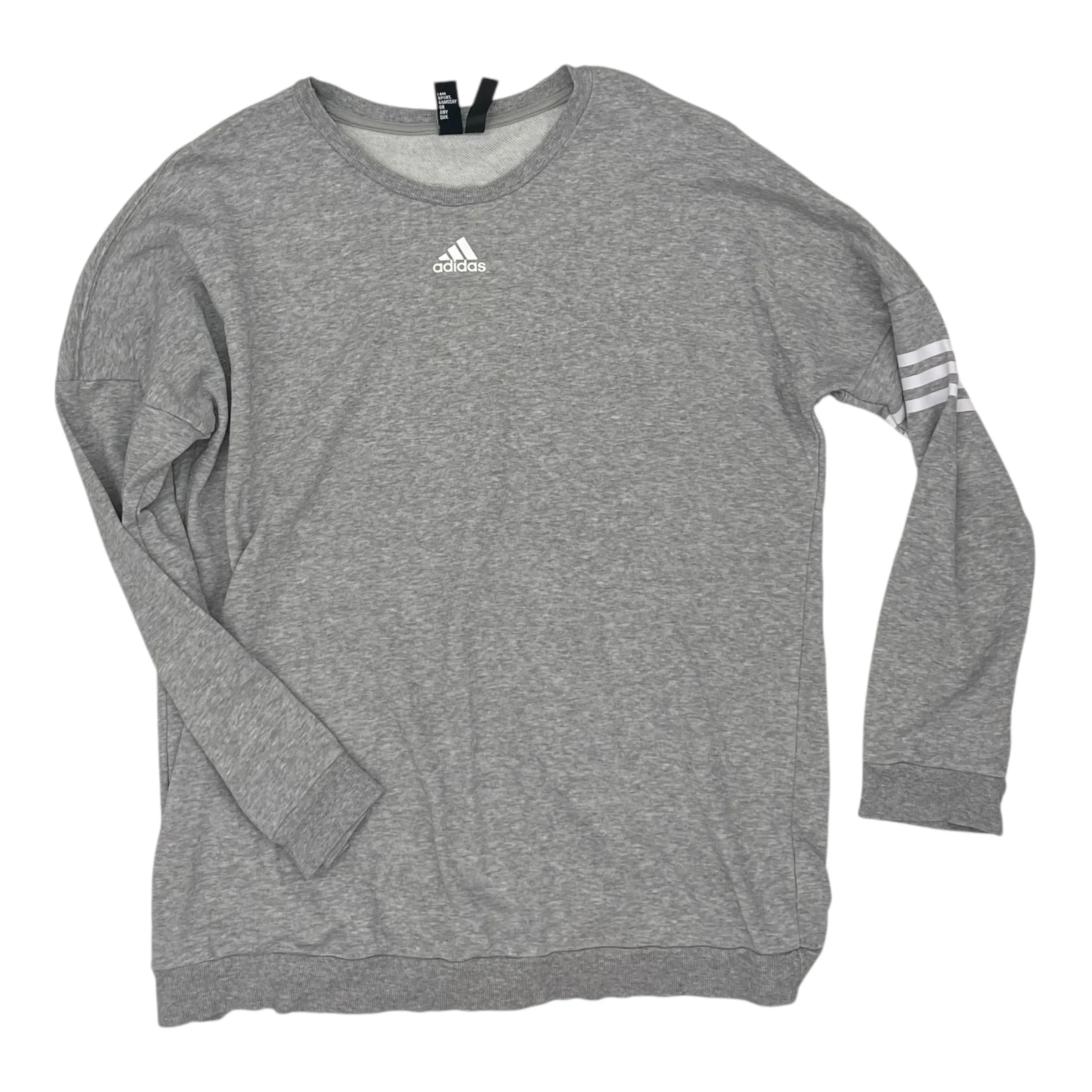 StaticFree Lining SWEATSHIRT CREWNECK by ADIDAS in GREY, Size:L