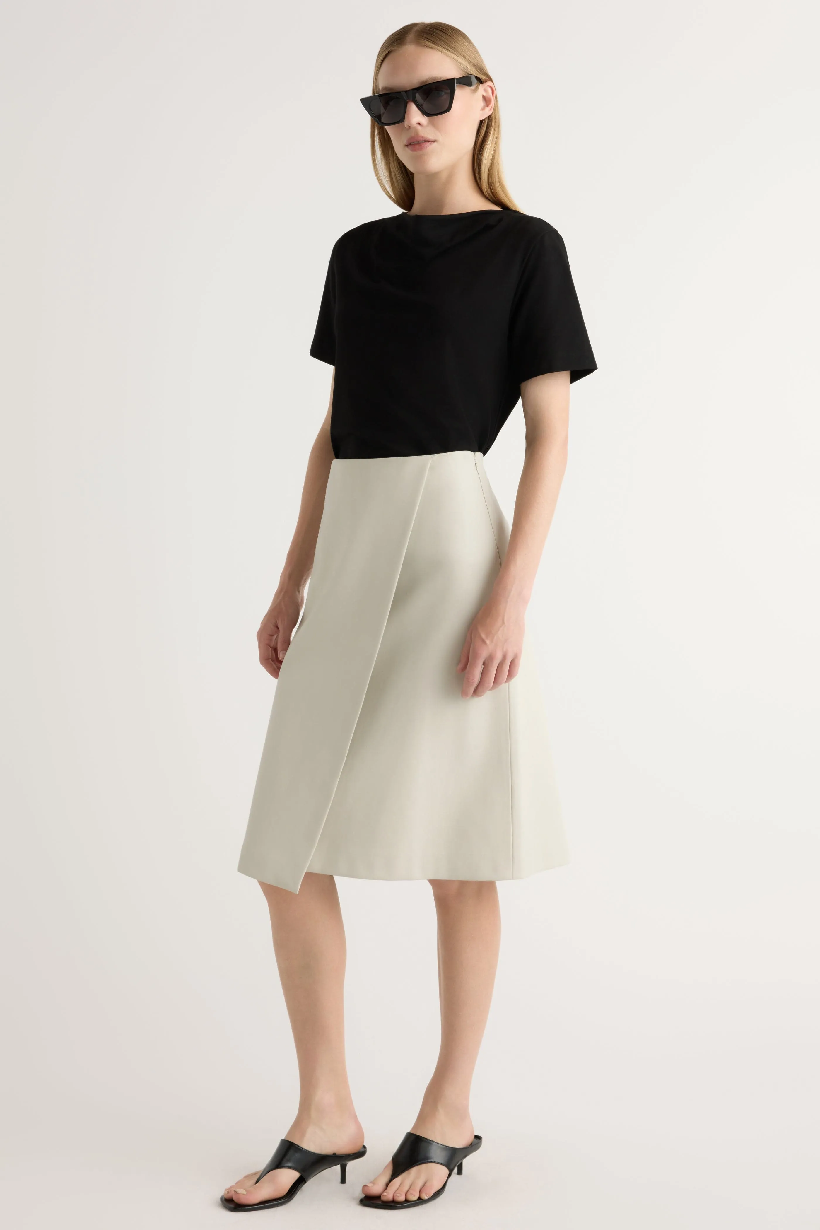 Seasonal Casual UV Protection Kendra Organic Cotton Cowl-Neck Tee