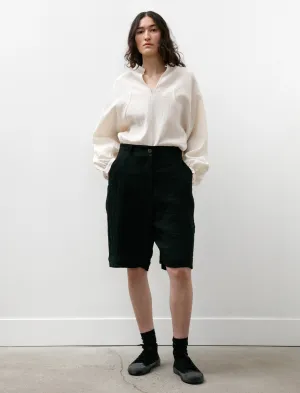 Gift Idea Evening Wear Luna Wide Leg Shorts Double Linen Dark Navy