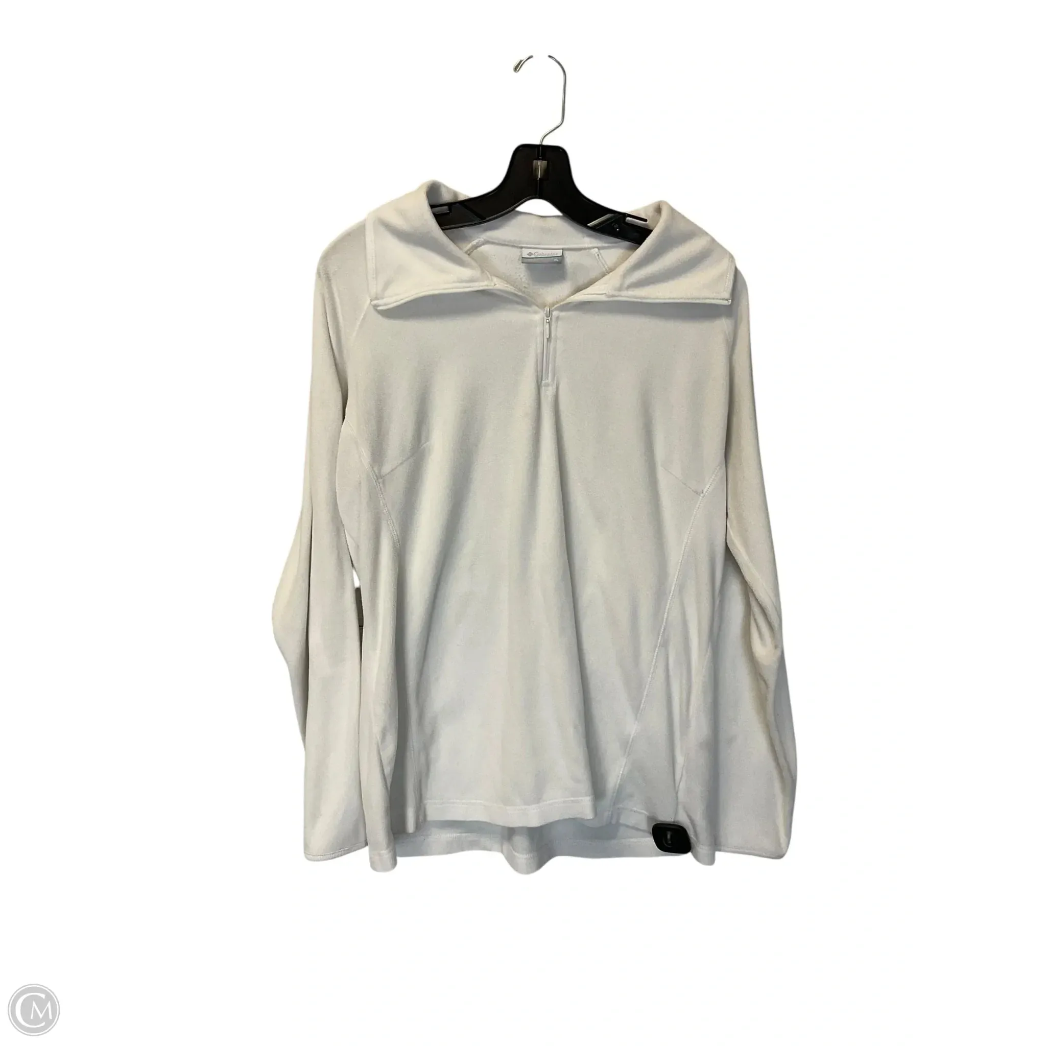 Athleisure Cool Active Apparel Sweatshirt Collar By Columbia In White, Size: Xl