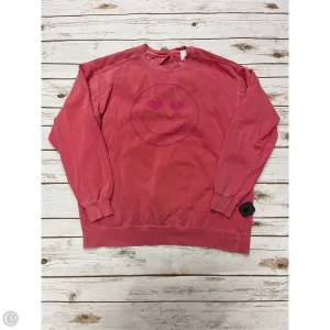 Sweatshirt Crewneck By Comfort Colors In Pink, Size: L Design Edge Youth Glow