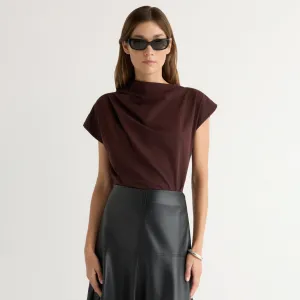 Classic Fit Taped Neckline Kenny Asymmetric-Neck Tee