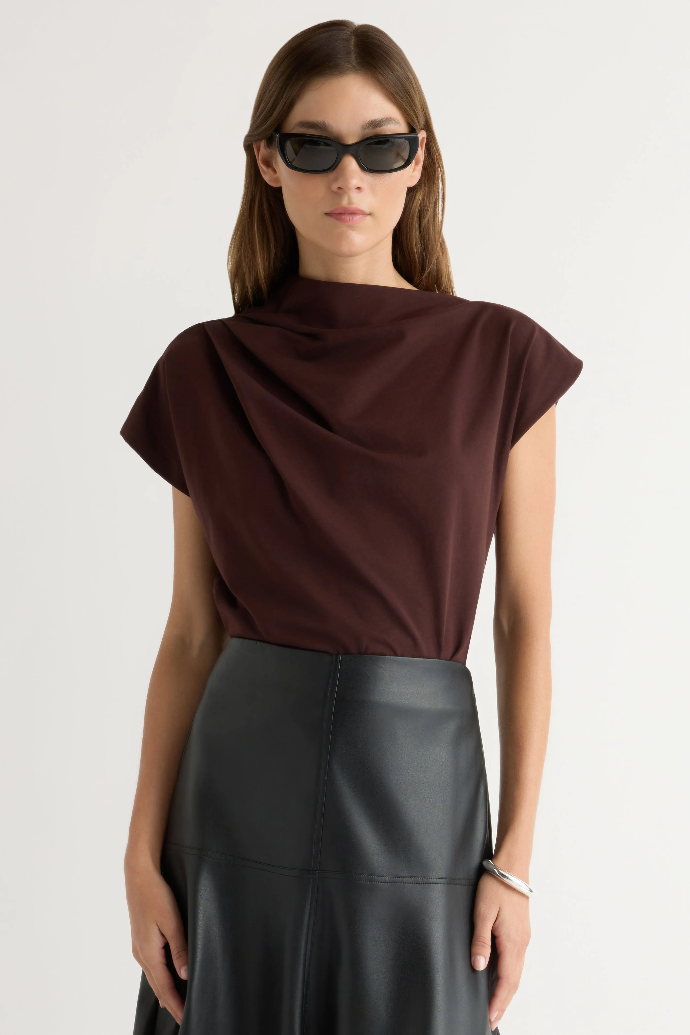 Kenny Asymmetric-Neck Tee Customer Favorite