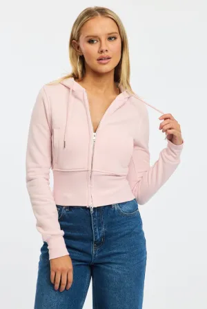 product affordability Pink Zip Through Hoodie
