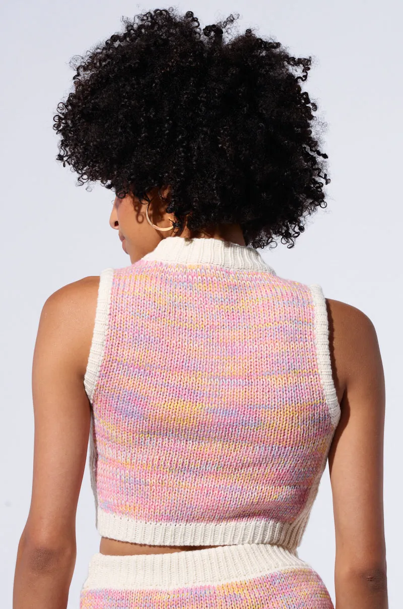 single crewed low - pressure environment MIMI CROPPED KNIT TANK
