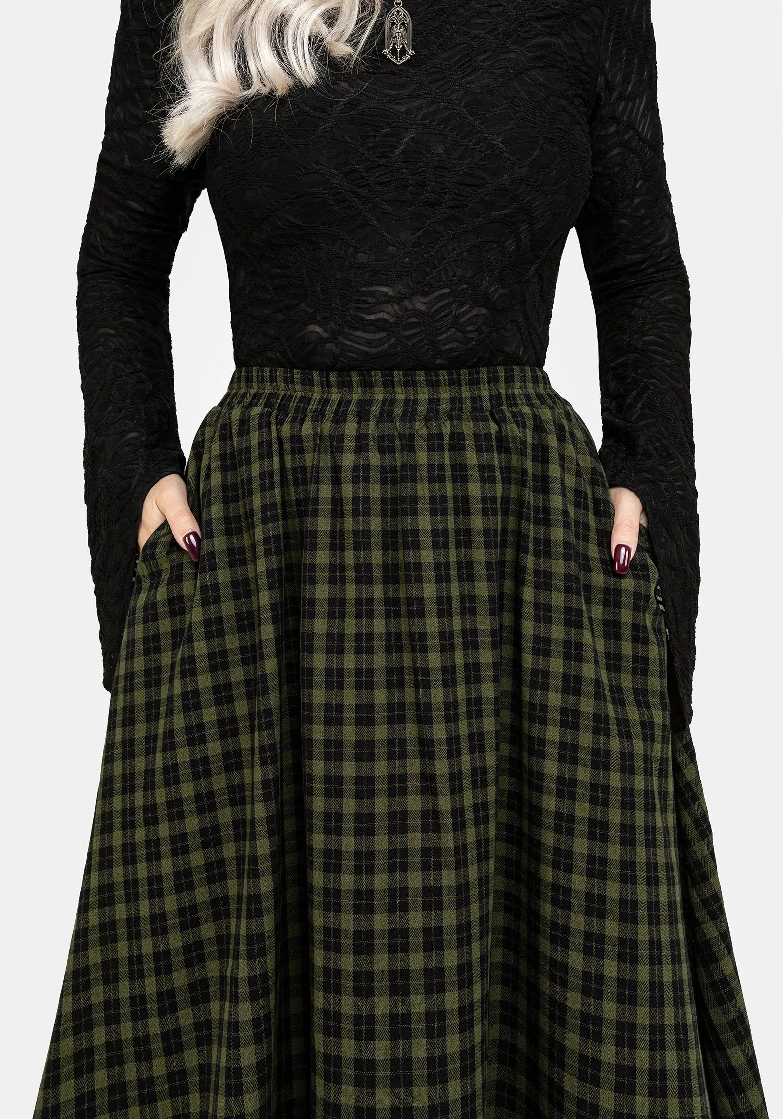 Seamless construction Terra Midi Skirt