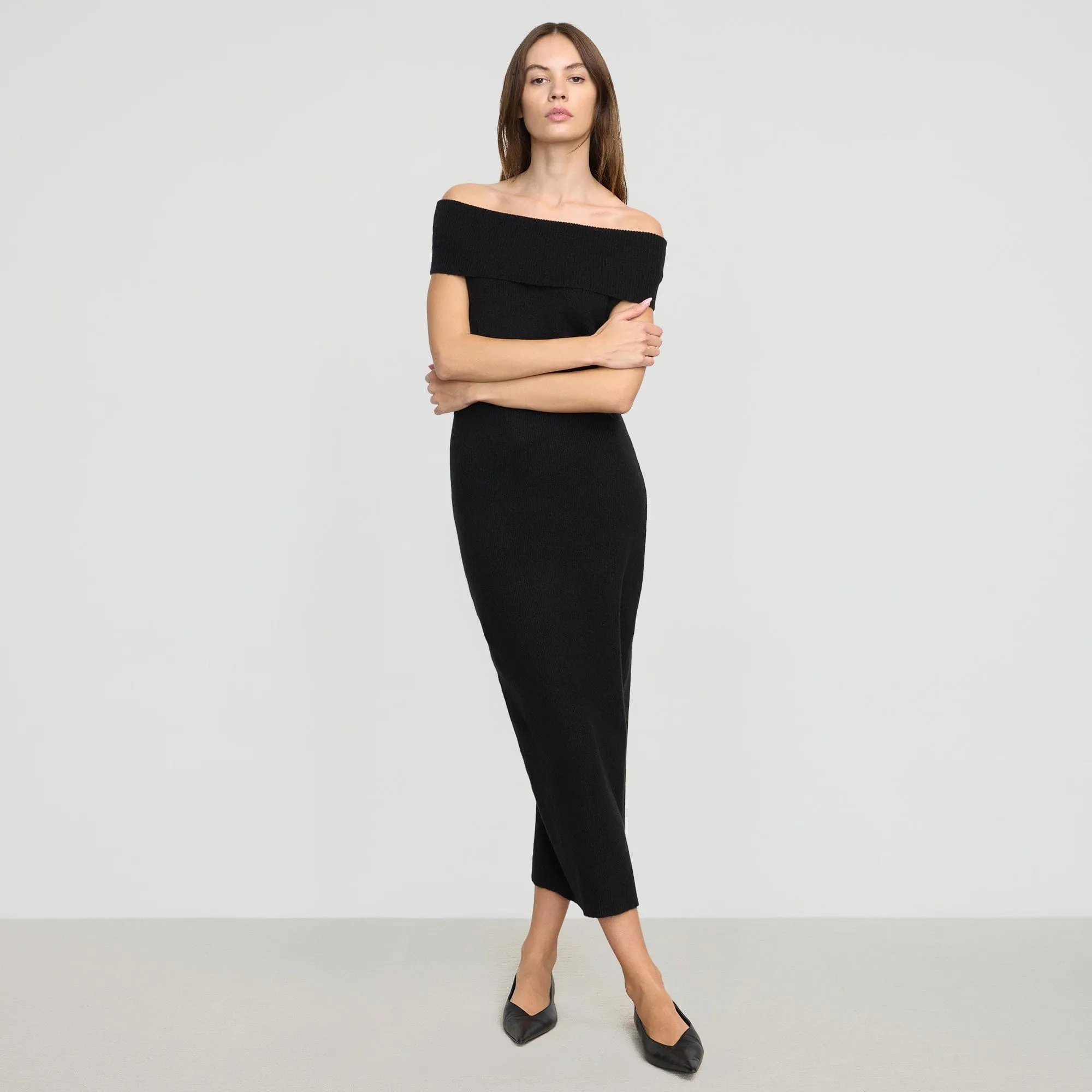 Saga Fit Star Mood Micah Off-Shoulder Sweater Dress