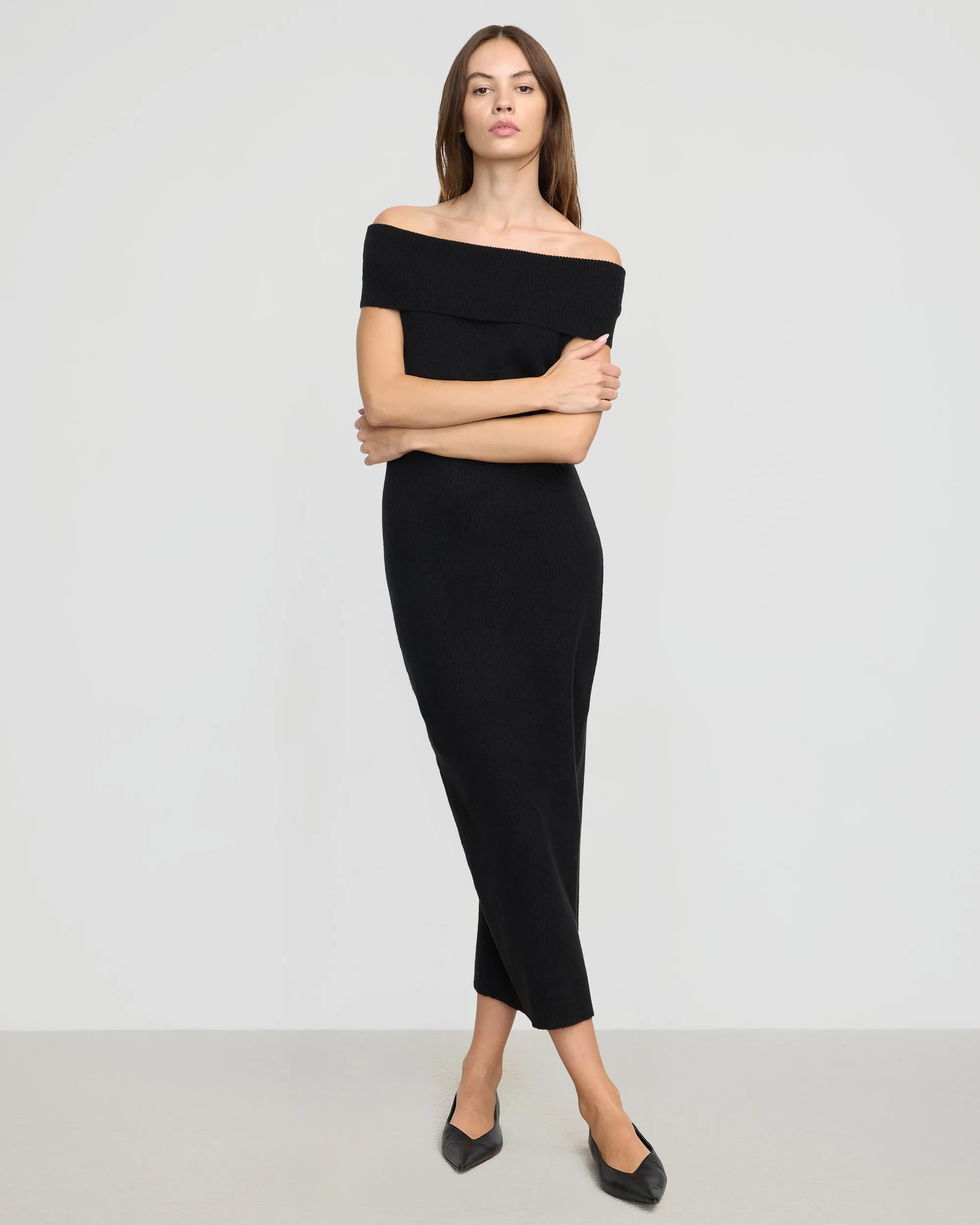 Micah Off-Shoulder Sweater Dress Comfort Look