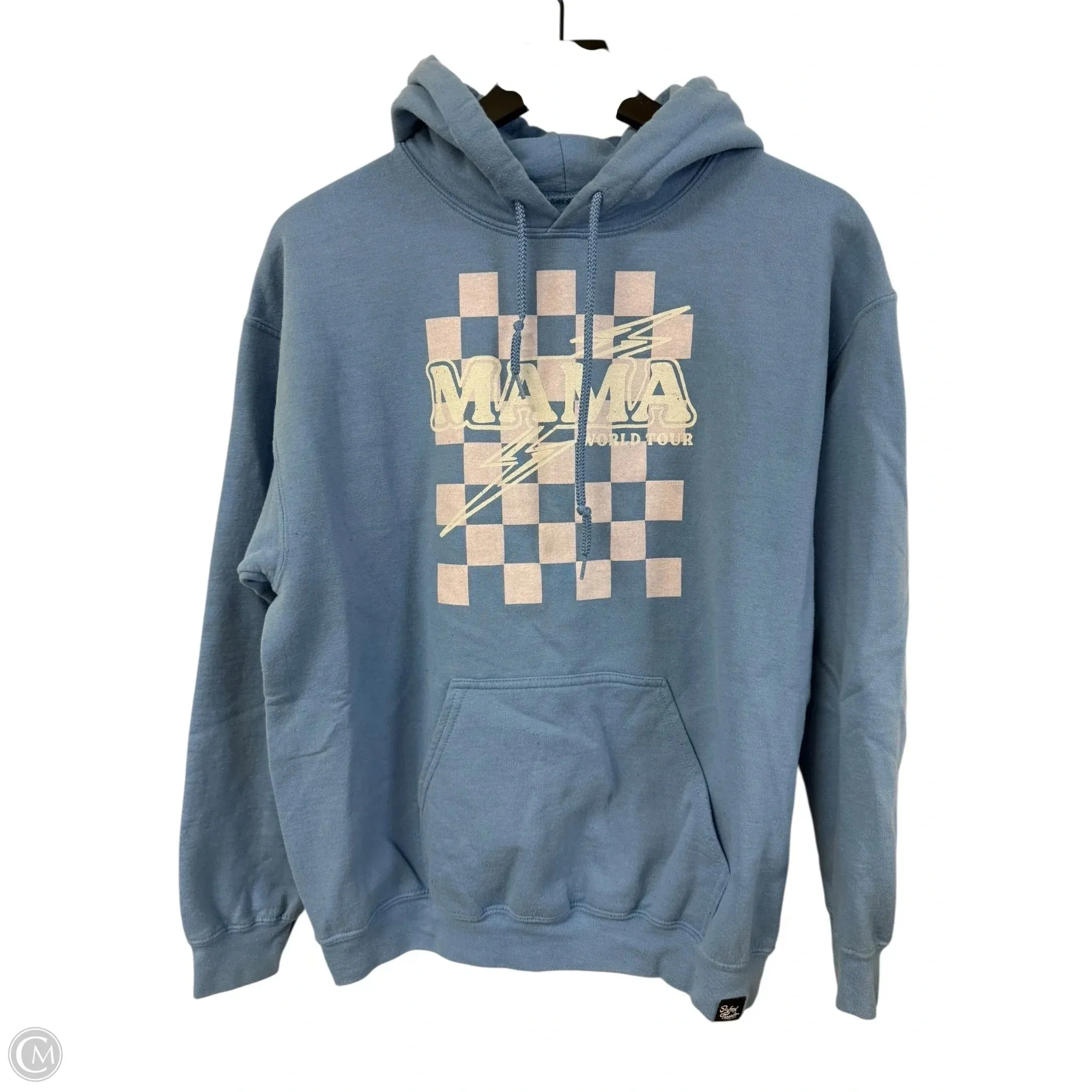 Sweatshirt Hoodie By Clothes Mentor In Blue, Size: S british retro