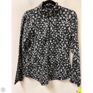 FrictionResistant WaterRepellentSurface Sweatshirt Collar By Talbots In Black & Grey, Size: S