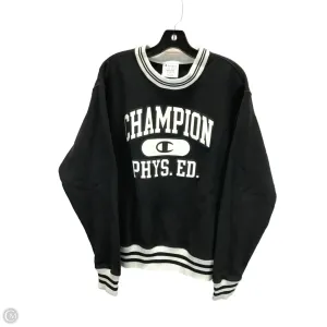 temperature regulation Trendy Fashion Sweatshirt Crewneck By Champion In Black & White, Size: M