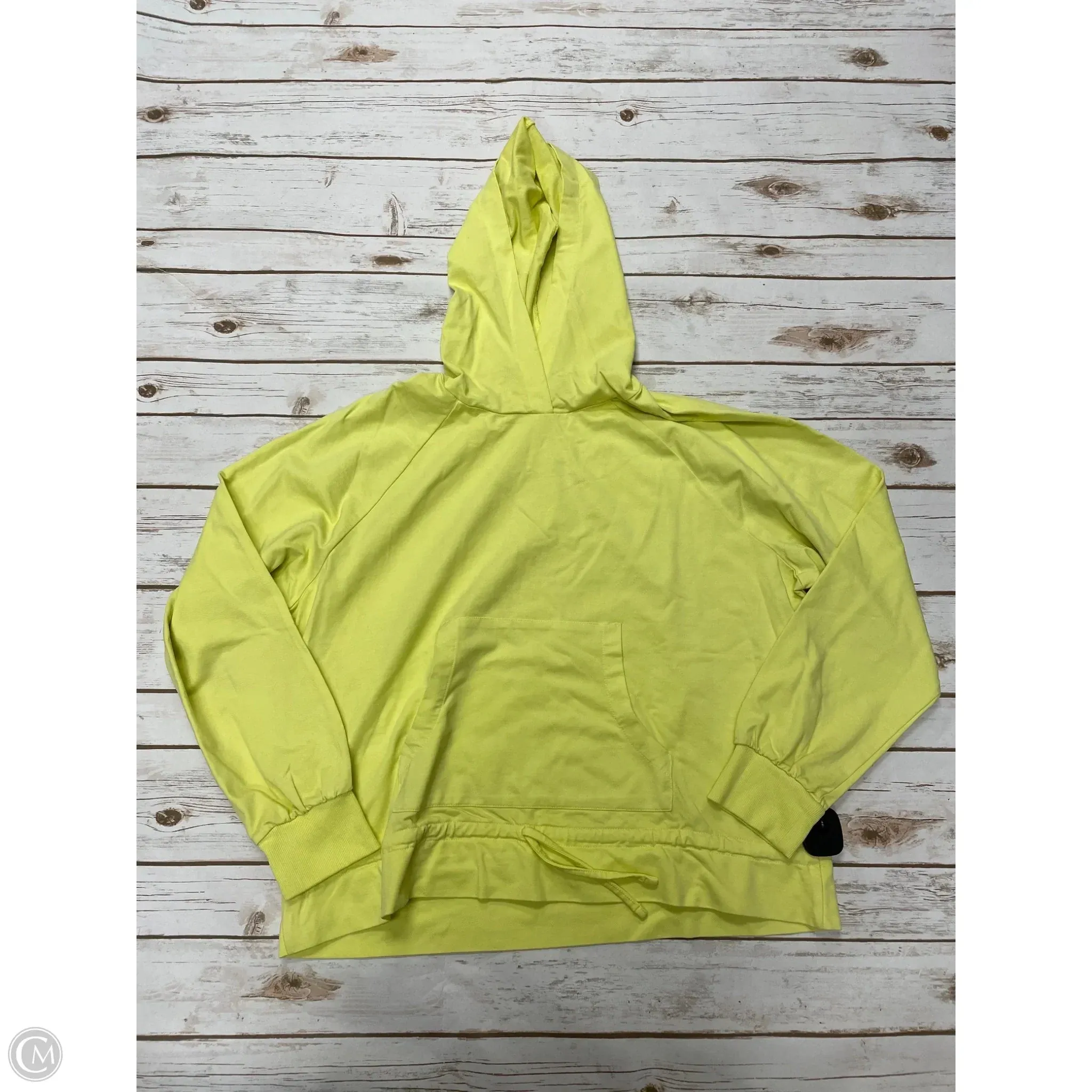 Effortless Fashion Athletic Sweatshirt Hoodie By Zella In Yellow, Size: Xl