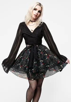 Amanita Organza Layered Mini Skirt Trendy Outfit