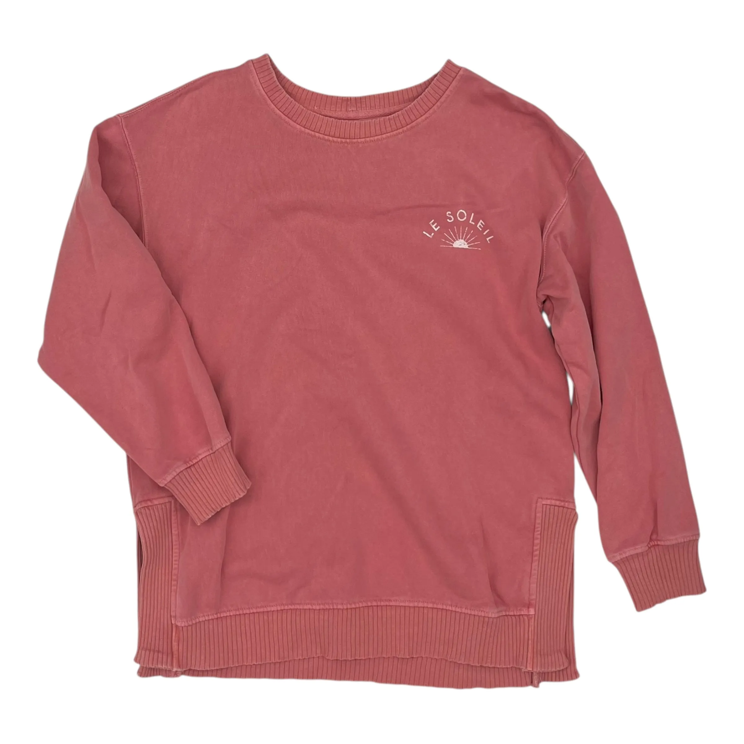SWEATSHIRT CREWNECK by C AND C in PINK, Size:L Linen Soul