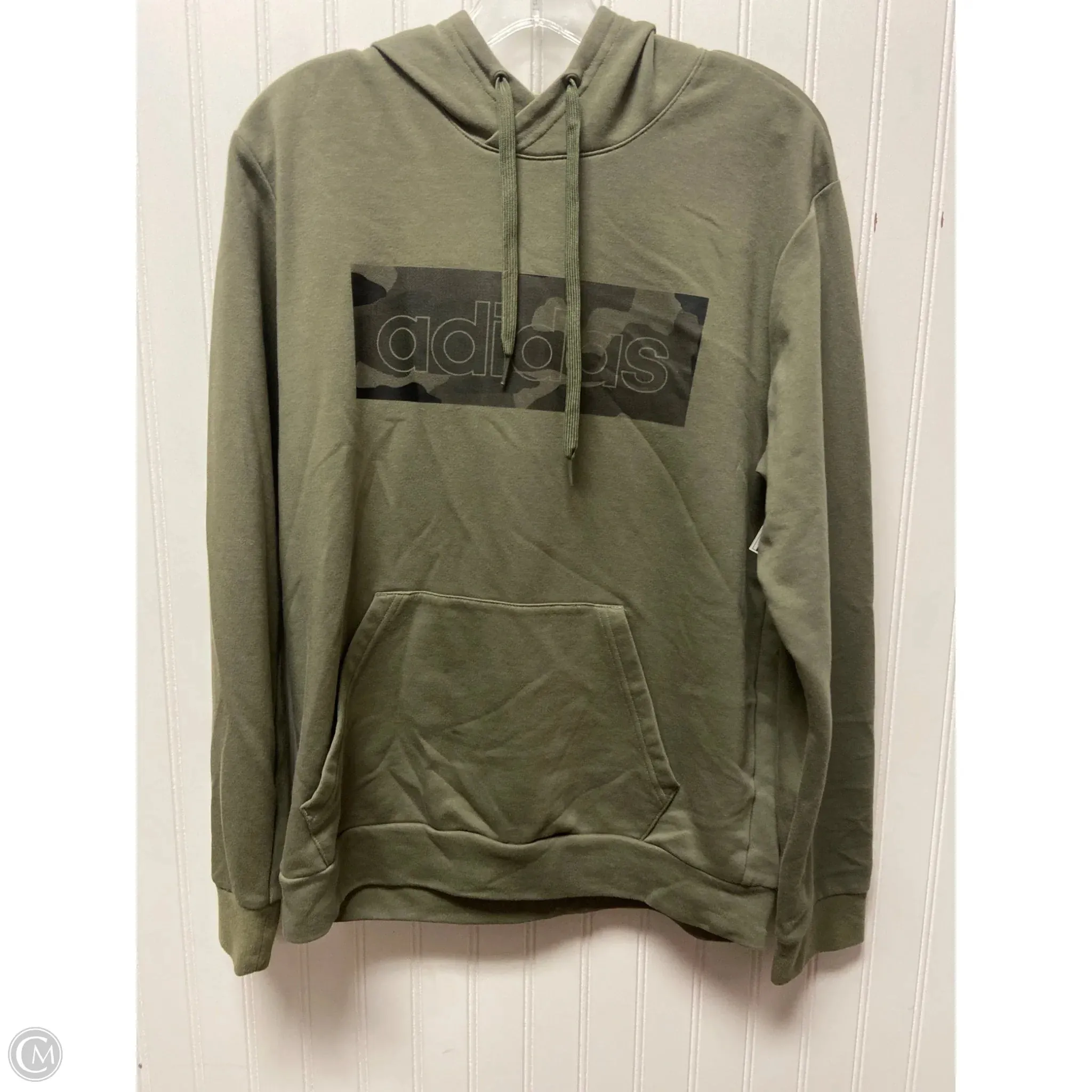 Glass Fit King Mode Sweatshirt Hoodie By Adidas In Green, Size: M
