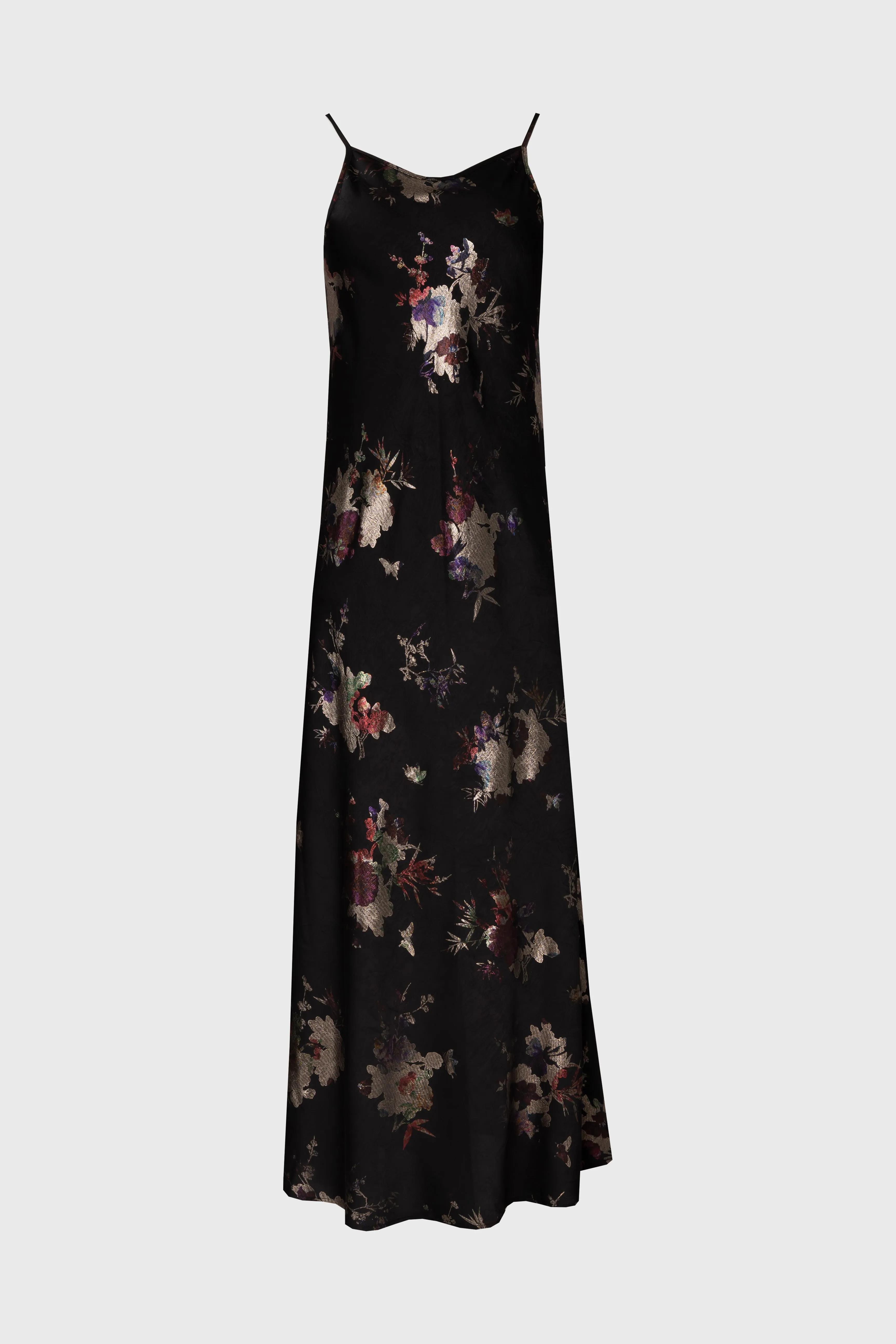 Metallic Floral Printed Slip Jumper Professional Look