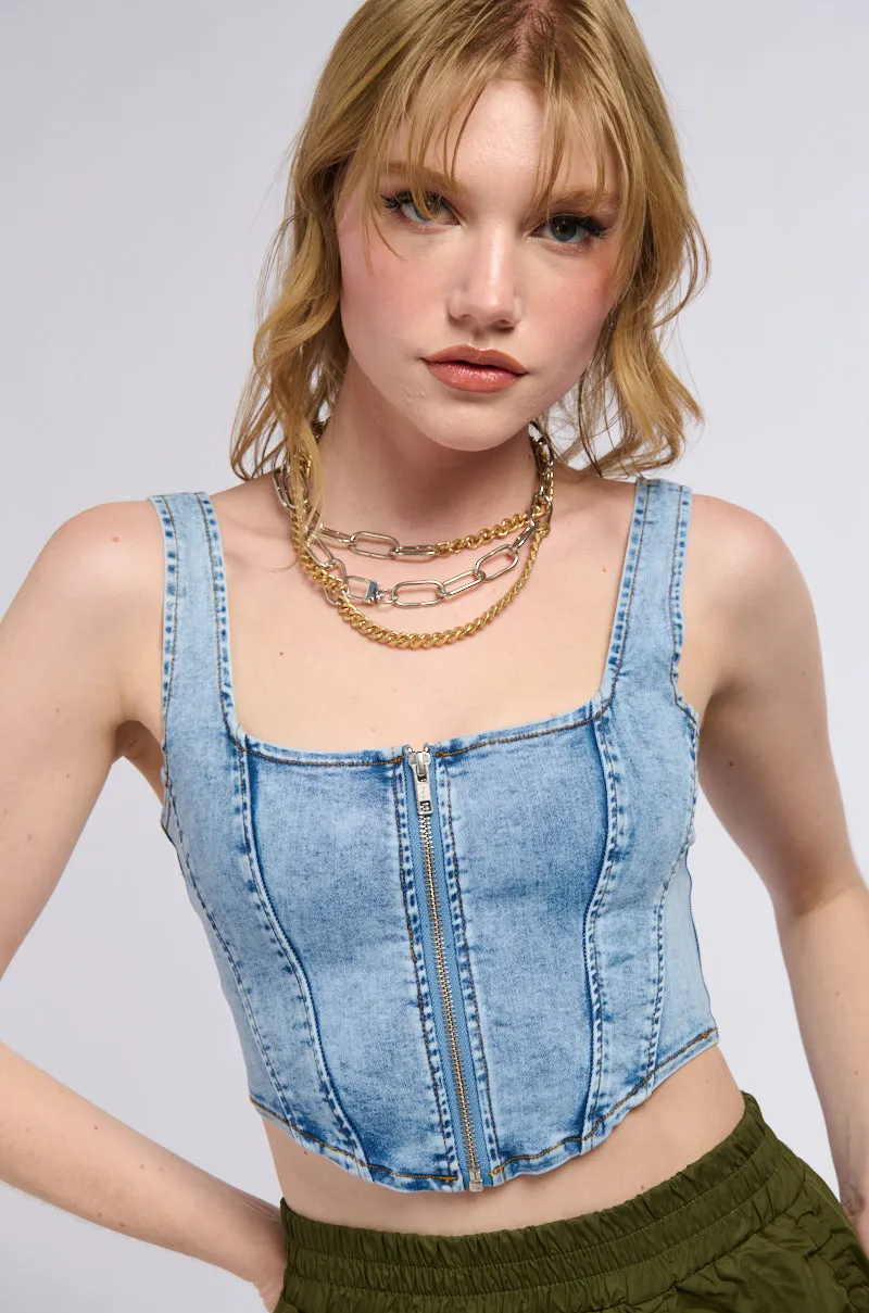 WYNN DENIM CORSET high - torque humid environment