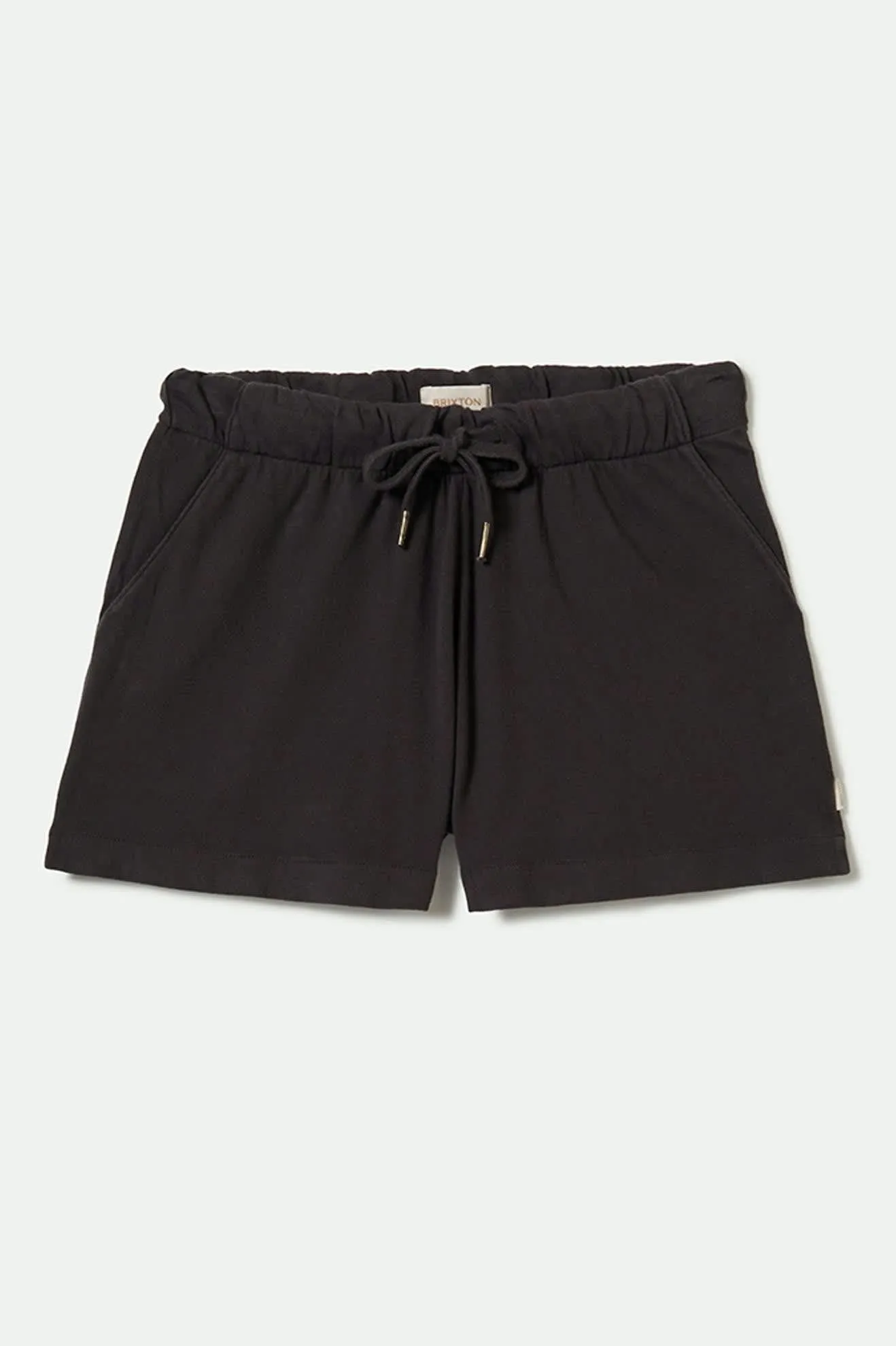Carefree Organic Garment Dyed Lounge Short - Black Clean Stretch