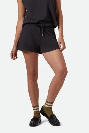 Carefree Organic Garment Dyed Lounge Short - Black Poolside Wear