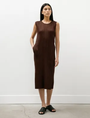 Aura Core Monthly Colours Tank Dress Dark Brown