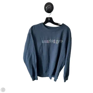 Sweatshirt Crewneck By Clothes Mentor In Blue, Size: L MoistureWicking