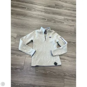 Athletic Sweatshirt Collar By Patagonia In Grey, Size: M HighElasticity