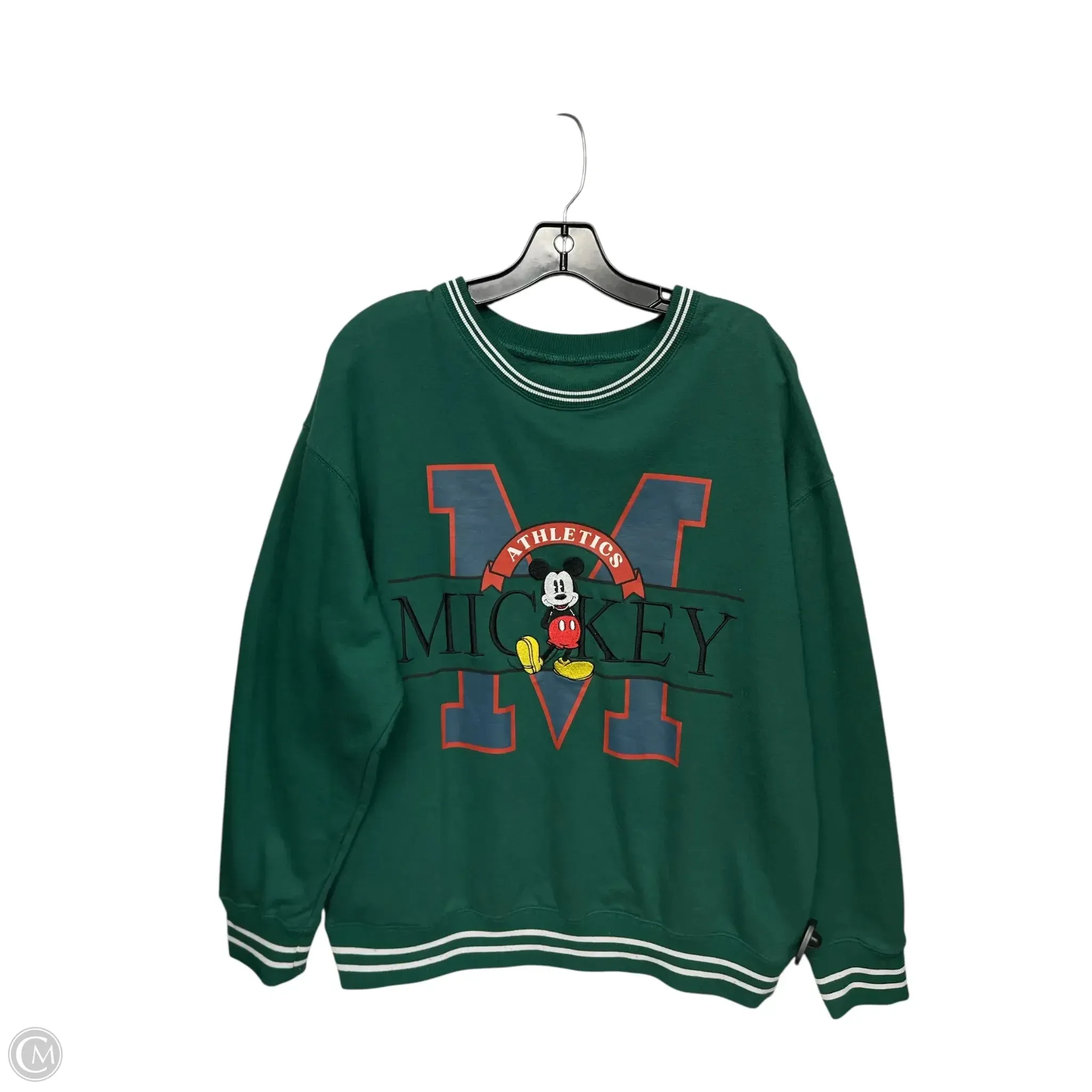 Champion Glow Fairy Core Sweatshirt Crewneck By Clothes Mentor In Green, Size: Xl