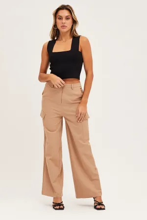 Smart Look Timeless Comfort Wear Beige Cargo Pant