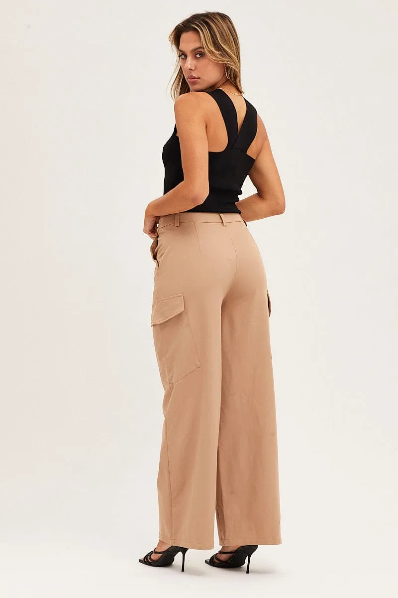 SeamlessPockets Urban Cool Beige Cargo Pant