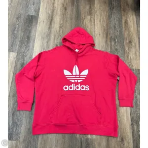 Athletic Sweatshirt Hoodie By Adidas In Pink, Size: 4x PunctureResistant Fabric