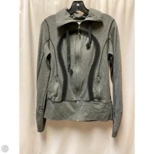 Athletic Sweatshirt Hoodie By Lululemon In Grey, Size: S Casual Shoes