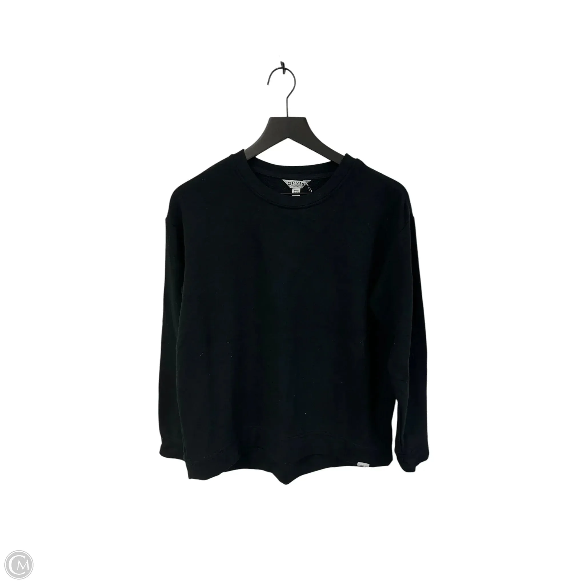 NoRubEdging NonSlipTrim Sweatshirt Crewneck By Orvis In Black, Size: S