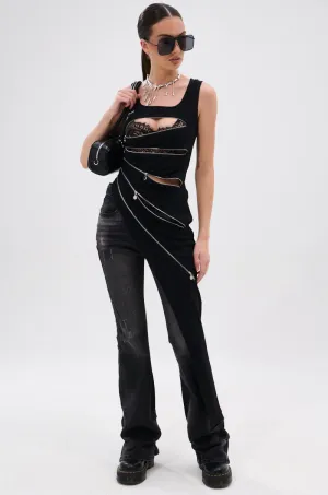 TOO GOOD FOR YOU BLOUSE WITH ZIPPERS Air - defense - related
